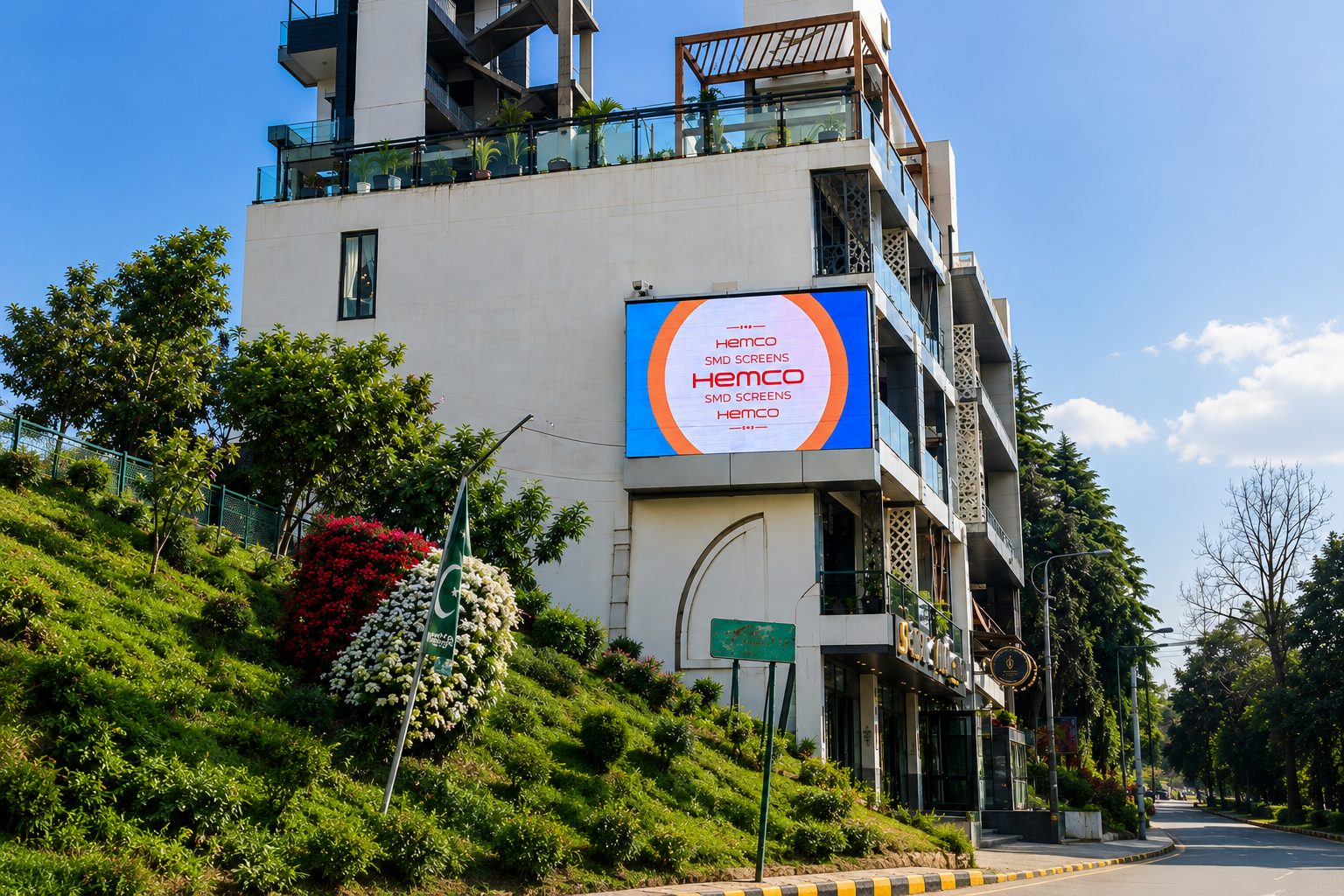 Fiora Hotel outdoor LED display