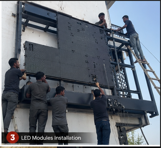Outdoor LED Display Installation