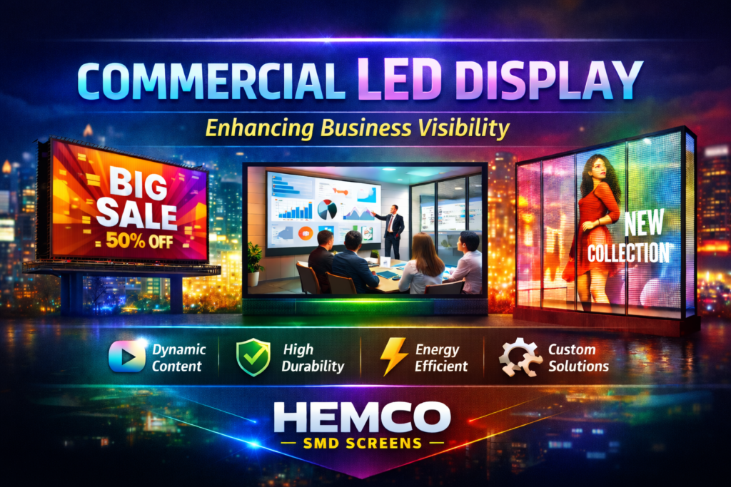 Commercial LED Display in Pakistan | HEMCO SMD SCREENS