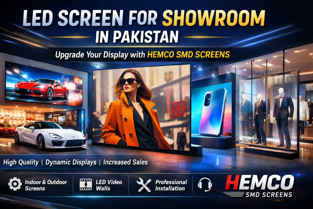 LED Screen for Showroom in Pakistan | HEMCO SMD SCREENS