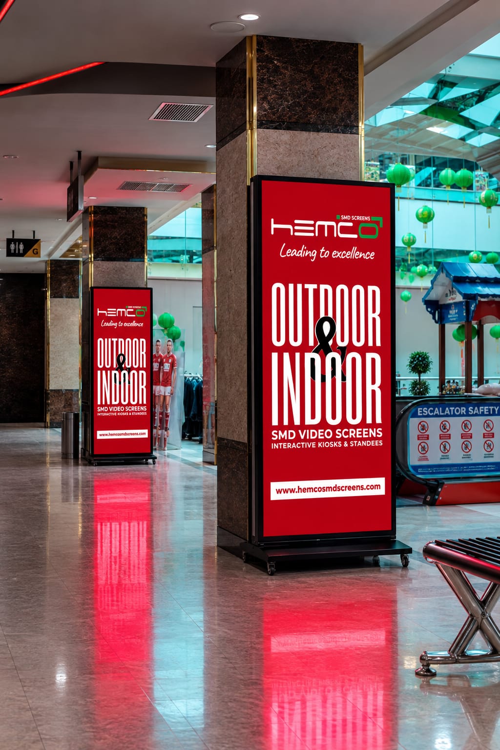 P2.5 Indoor SMD Standees 7x2ft Centaurus Mall Islamabad