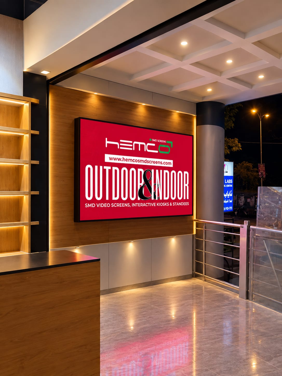P3 Outdoor SMD Screen 7x4ft Apple Store Blue Area Islamabad